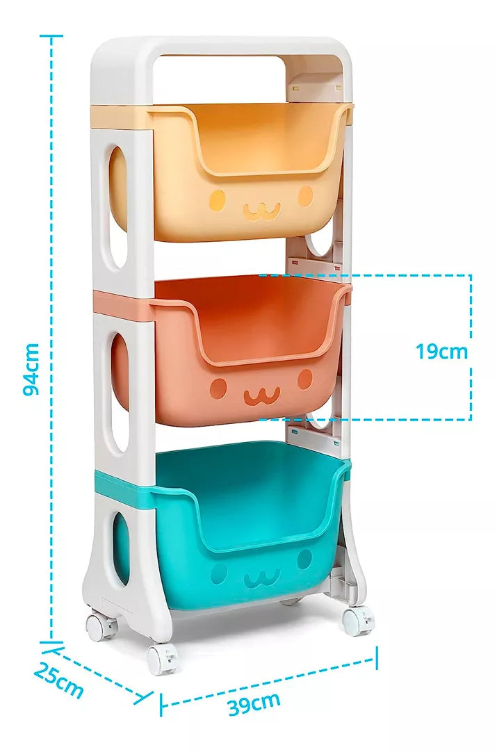 [40%OFF SÓ HOJE] Organizador De Brinquedos Com Gavetas Baú Multiuso