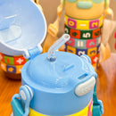 Garrafa Infantil Tabuada de Água 520ml c/ Canudo de Silicone