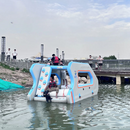 🛶 Barco Solar Inflável + Kit de Pesca Grátis 🎣