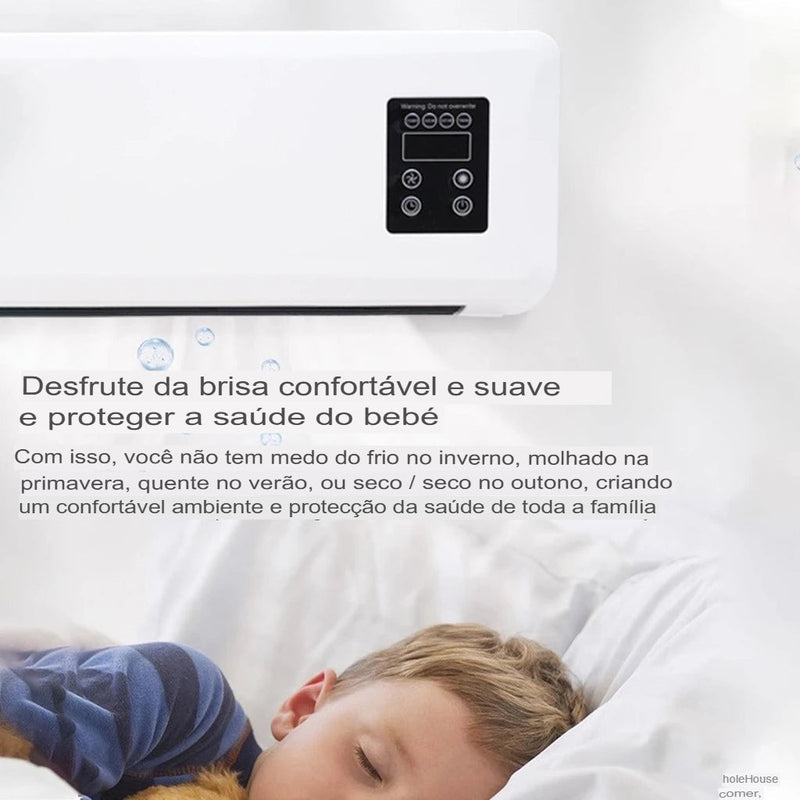 ❄️🔥 Climatizador Portátil 2 em 1 – Ar Quente e Frio + Umidificador Grátis! 🎁