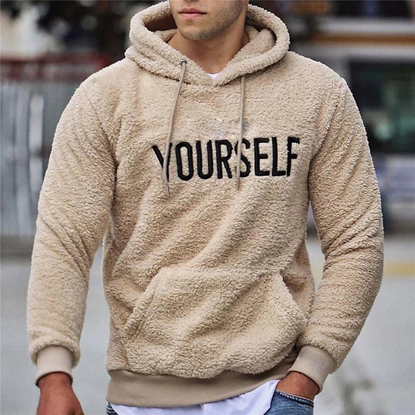 Moletom masculino de pelúcia