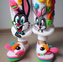 Calças Divertidas Crochê - Conforto e Estilo Único  [ COMPRE 3 LEVE 5 ]