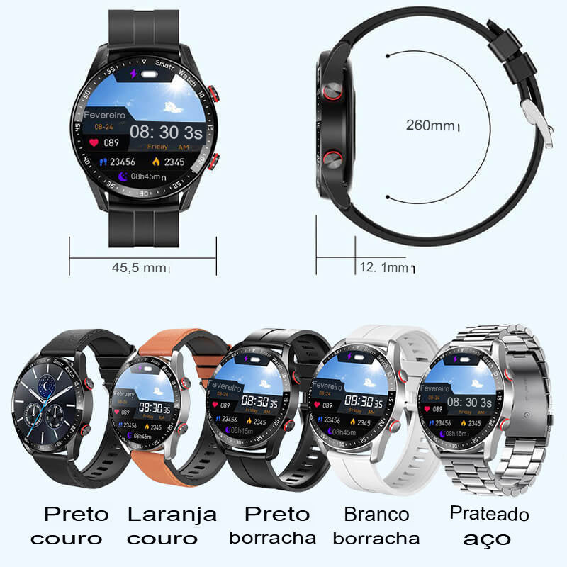 【🔥 3 PULSEIRA GRATIS 】Relógio inteligente esportivo para monitoramento de saúde 👍