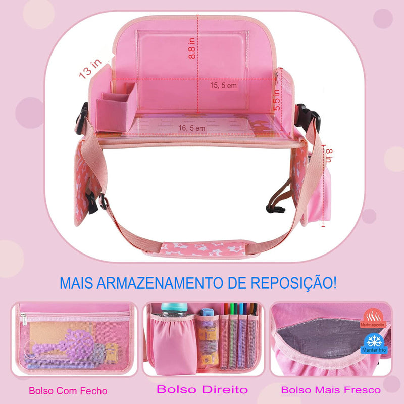 Bandeja organizadora para viagem para crianças [ GRATIS JOGO DE PINCEL ]