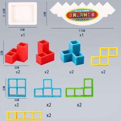 Tetris balance 3D - Jogo do Equilíbrio