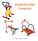 Kit Mini Academia COMPLETA + Halteres Coloridos