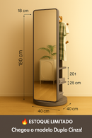 🔥 Torre360° Premium™ – Espelho + Cabide + Nicho