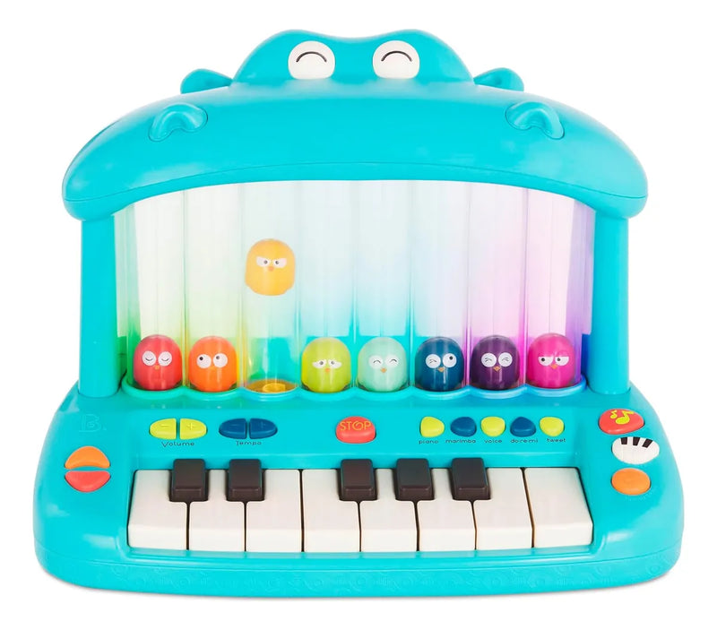 🎹 HippoPop™ MusicPlay – Teclado Interativo com Bolinhas Saltitantes + BRINDE EXCLUSIVO! 🐵