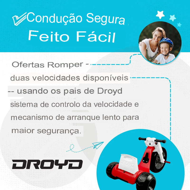 MiniDrift™ — Triciclo com Potência de Grande