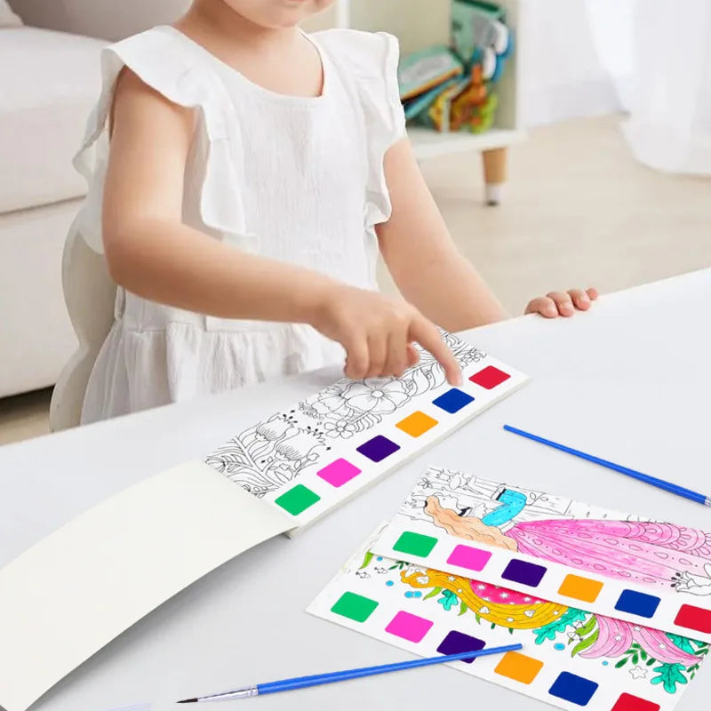 Aquarela Kids - Livro de Pintura Educativo