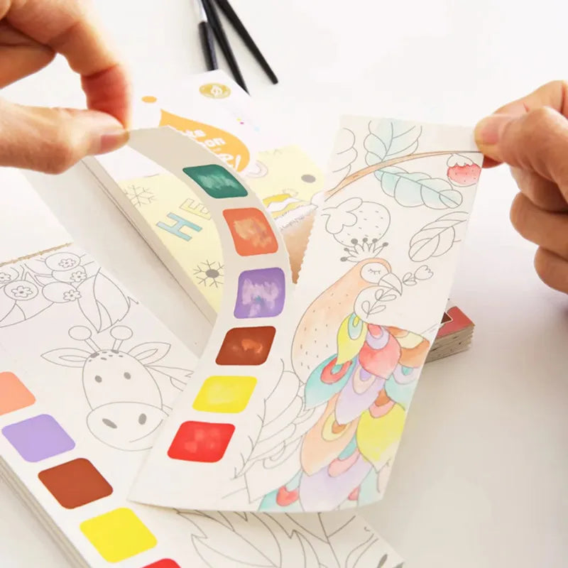Aquarela Kids - Livro de Pintura Educativo