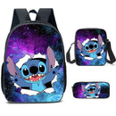 Kit 3 Peças Lilo e Stich - Mochila + Bolsa + Estojo