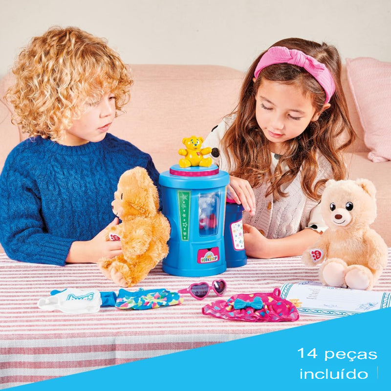 🎁 Estação de Ursinhos Mágicos – Crie, Vista e Abrace + 3 Ursinhos de Brinde!