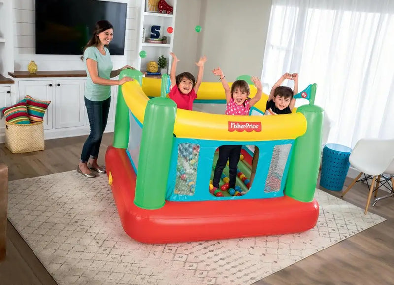 SaltaPlay® - Trampolim Inflável com Bolinhas [ BOMBA DE ENCHER GRATIS ]