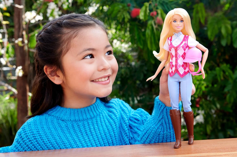 Boneca Barbie Malibu Equitação Série Corrida De Cavalo Hxj38