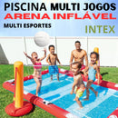 🏆 Arena Inflável Multi Esportes Intex 5 em 1 - Futebol, Vôlei, Basquete, Beisebol e Bolinhas!