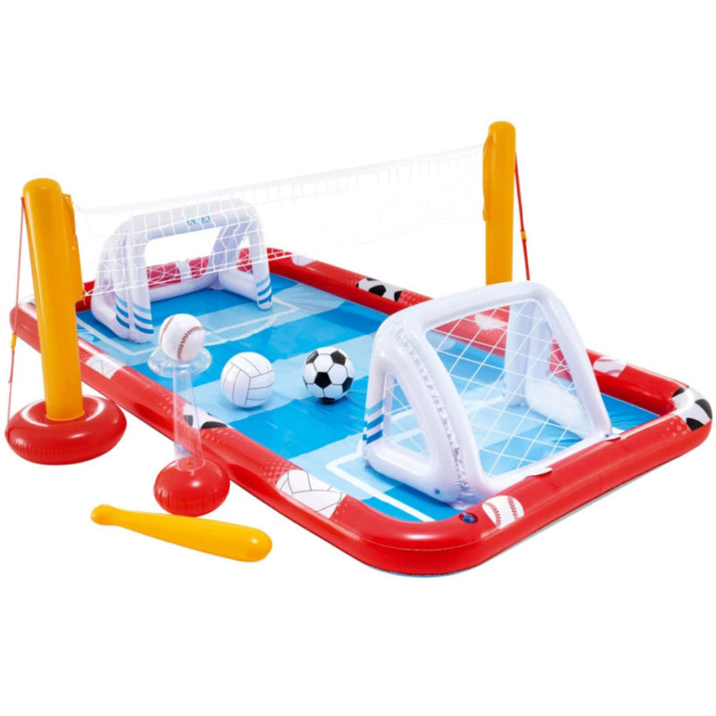 🏆 Arena Inflável Multi Esportes Intex 5 em 1 - Futebol, Vôlei, Basquete, Beisebol e Bolinhas!