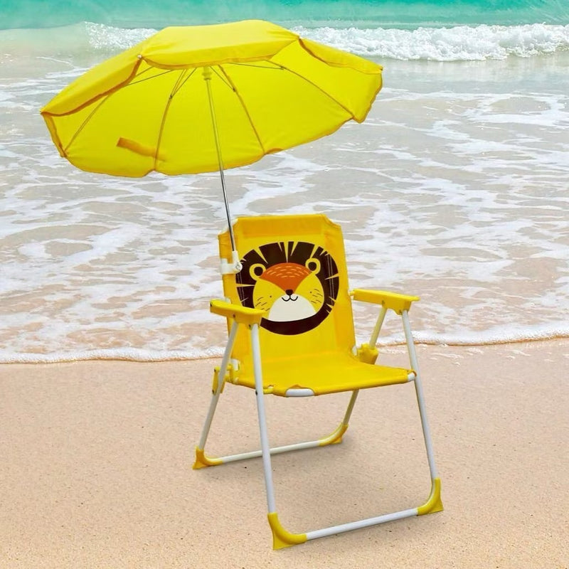Cadeira de Praia Infantil Dobrável [GUARDA-SOL GRATIS]