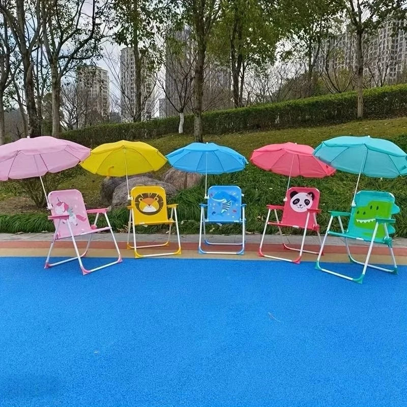 Cadeira de Praia Infantil Dobrável [GUARDA-SOL GRATIS]