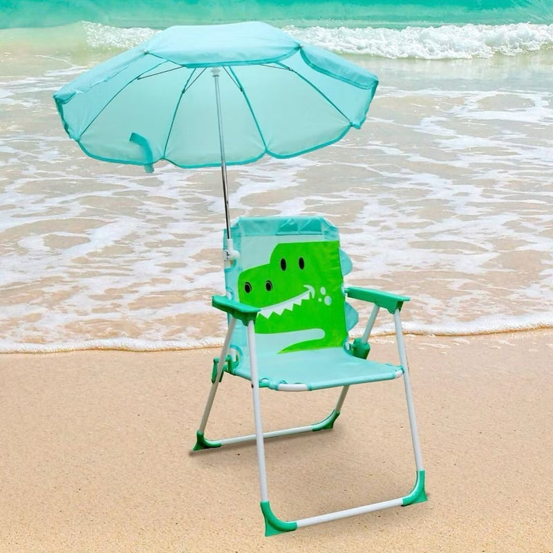 Cadeira de Praia Infantil Dobrável [GUARDA-SOL GRATIS]