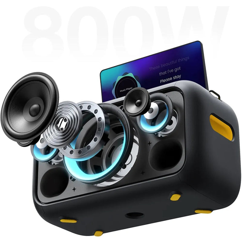 Lançamento 2025 Caixa de som Karaokê Com Multimídia [2x Microfones sem fio]