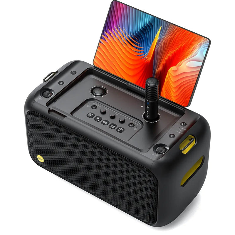 Lançamento 2025 Caixa de som Karaokê Com Multimídia [2x Microfones sem fio]