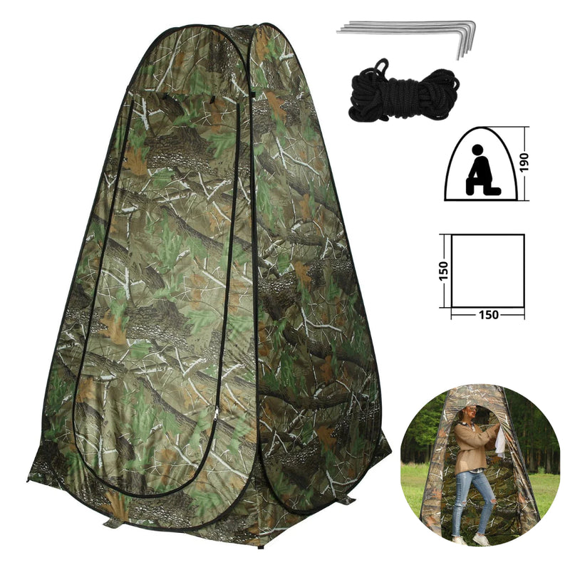 Tenda Camping Privativa + Chuveiro Portátil – Seu Banheiro Completo ao Ar Livre!