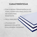 Chapas Cristal Premium 50x50 (4 Unid) + Brinde de Instalação!