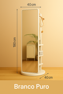 🔥 Torre360° Premium™ – Espelho + Cabide + Nicho