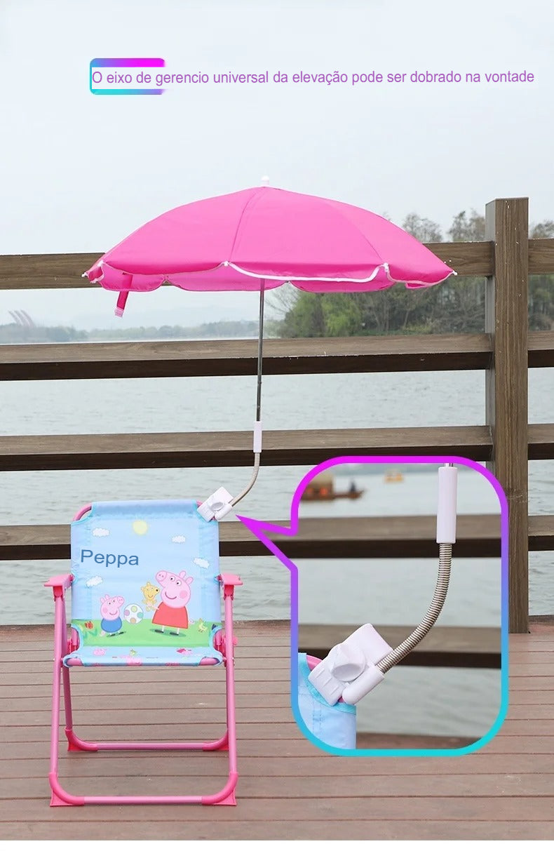 Cadeira de Praia Infantil Dobrável [GUARDA-SOL GRATIS]