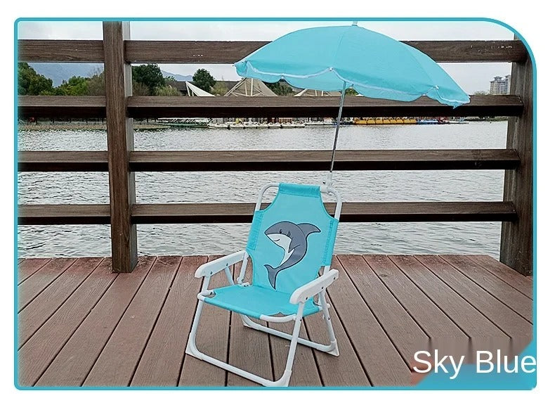 Cadeira de Praia Infantil Dobrável [GUARDA-SOL GRATIS]