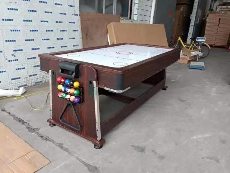FunMaster 4X™ – Bilhar + Ping Pong + Hockey + Mesa Tudo-em-1