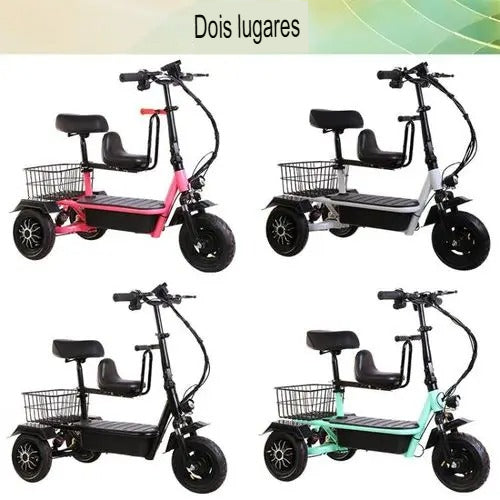 Mini Triciclo Dobravel [SUPORTE EXTRA GRÁTIS PARA 2 LUGARES]