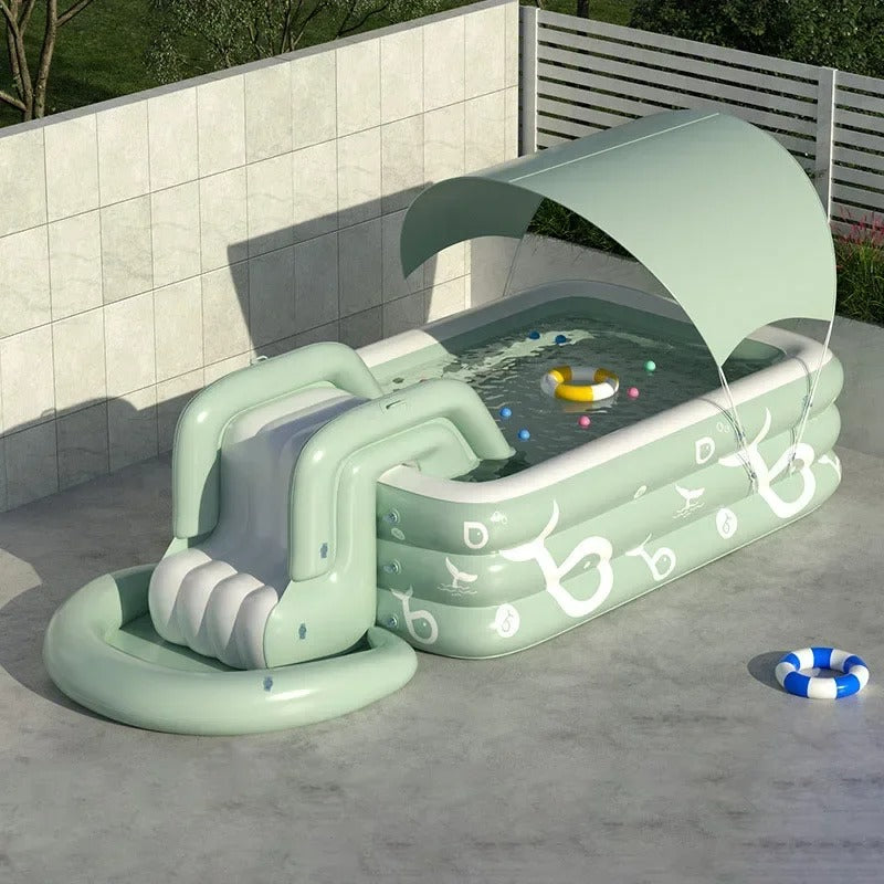 🌊 SplashFun Deluxe – Piscina Inflável Familiar + Bônus Exclusivo! 🎁