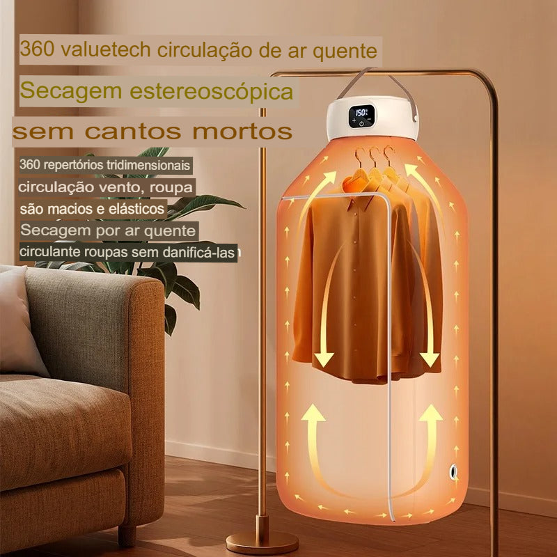 Secadora Portátil 10kg + [ SACO PROTETOR PARA ROUPAS GRATIS]