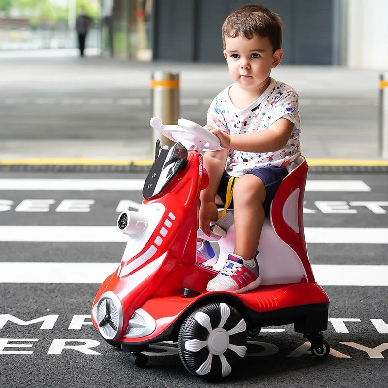 Carro de Equilíbrio Infantil – Diversão Giratória com Bolhas de Sabão!