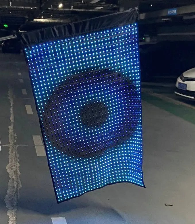 Painel LED Bandeira Portátil [ BATERIA GRATIS ]