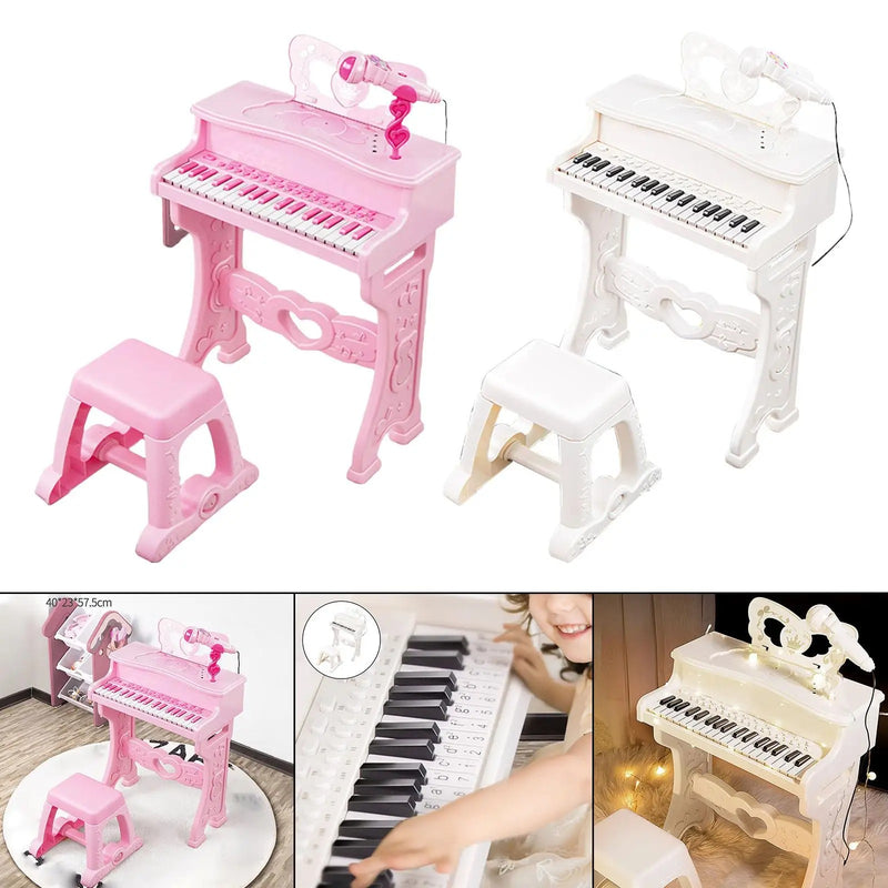 🎹 SuperKids Grand Piano Deluxe™ + Microfone + Banquinho + Brinde Surpresa!