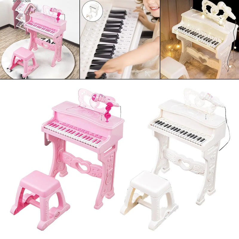 🎹 SuperKids Grand Piano Deluxe™ + Microfone + Banquinho + Brinde Surpresa!