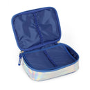 Kit Mochila com Lancheira e Estojo Stitch Prata Holografica