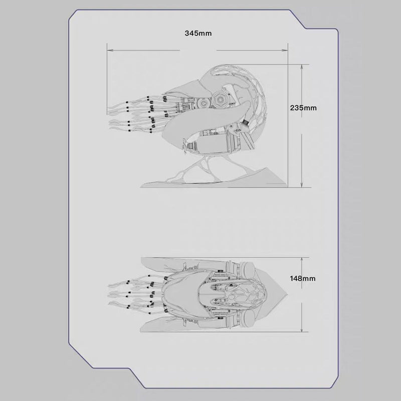 Abyss 3D: Escultura Mecânica com Luz [ BATERIA RESERVA GRATIS ]