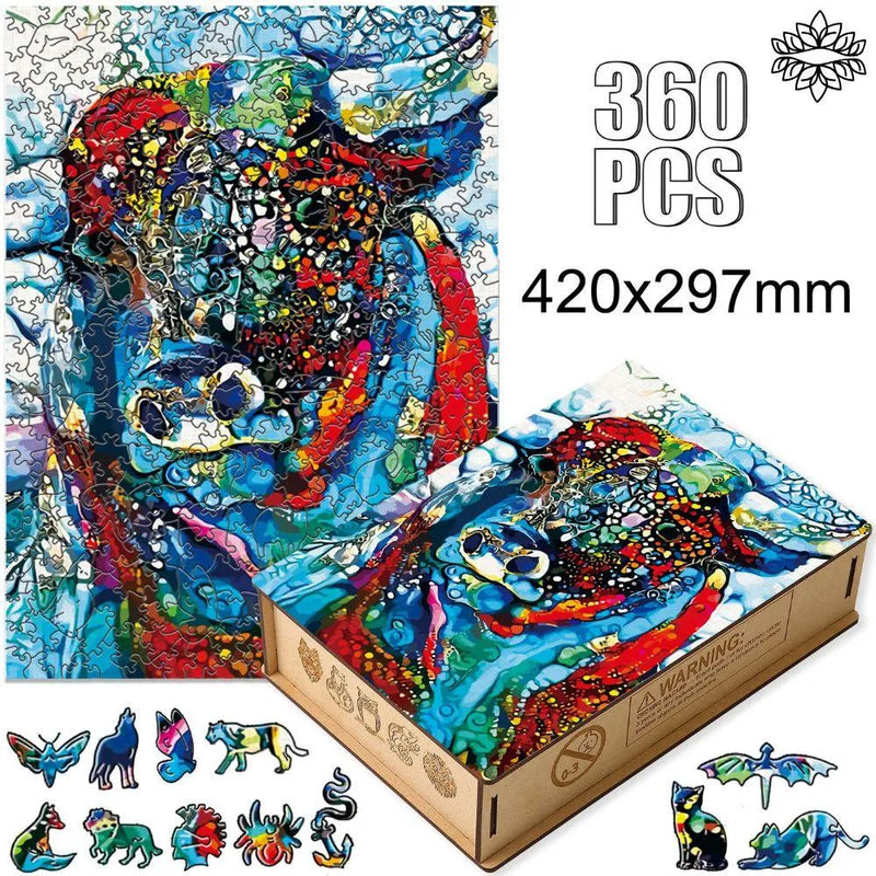Quebra-Cabeça de Madeira 3D - 360 Peças