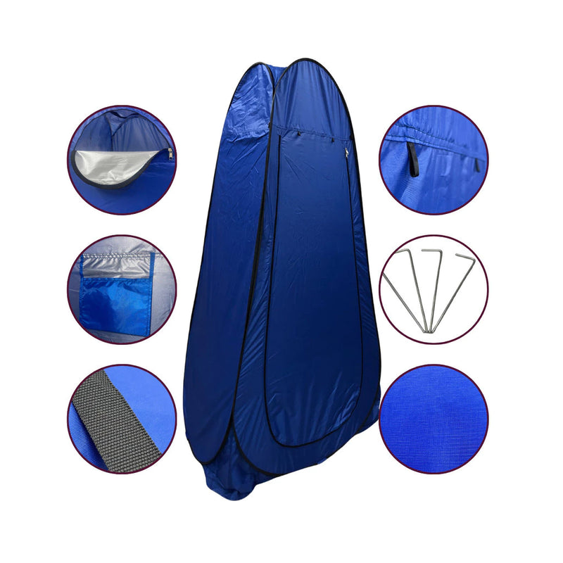 Tenda Camping Privativa + Chuveiro Portátil – Seu Banheiro Completo ao Ar Livre!