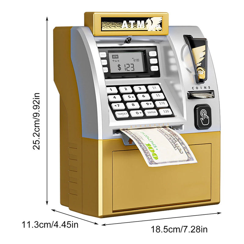 🏦 [PRONTA-ENTREGA] COFRINHO TECHBANK™ – ATM Infantil com Som e Luz 🎁