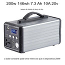 🔋 PowerKnup 220W – Gerador Portátil com Bateria Solar + Cabo USB Universal Grátis!